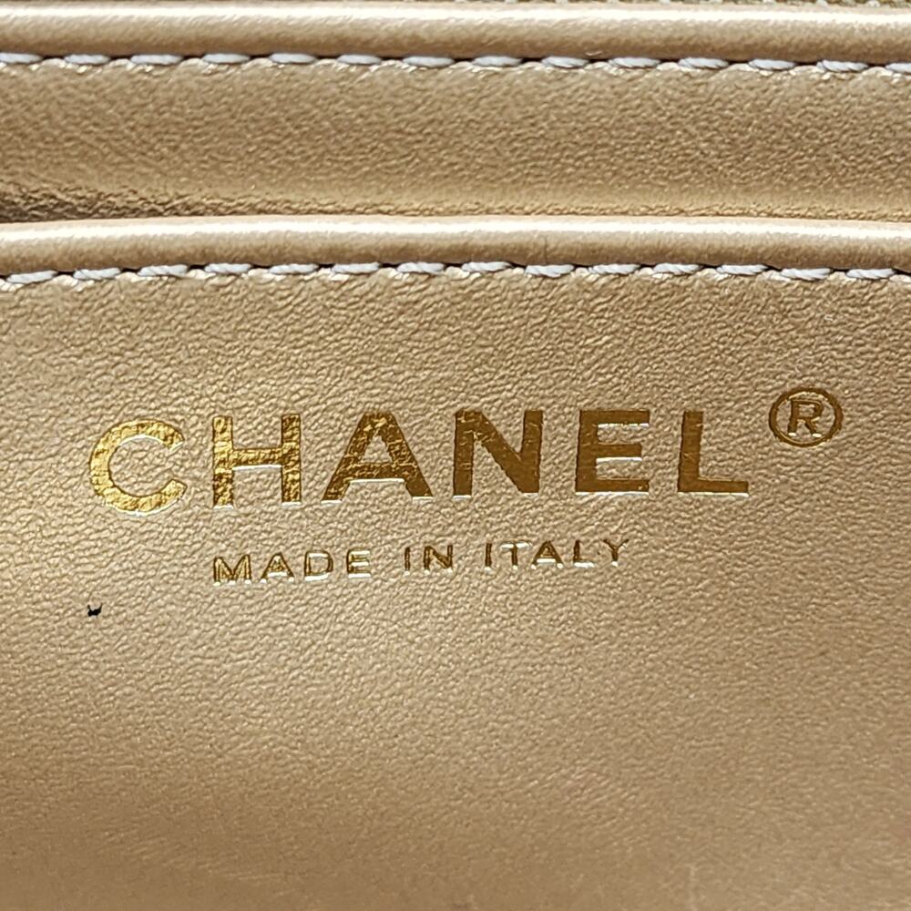 Chanel Quilted Lambskin Leather Pearl Crush Mini Flap Bag in Black - Picture 12 of 14